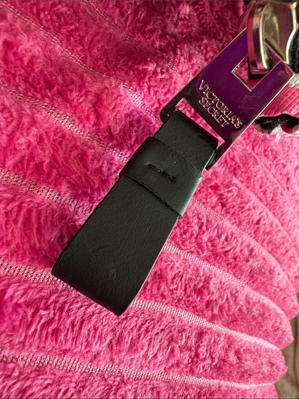 Victoria’s Secret pink neon love VS makeup bag